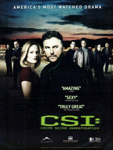 Постер Смотреть сериал CSI: Место преступления Лас-Вегас 2000 онлайн бесплатно в хорошем качестве